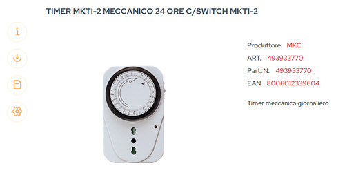Programmatore timer presa - da,